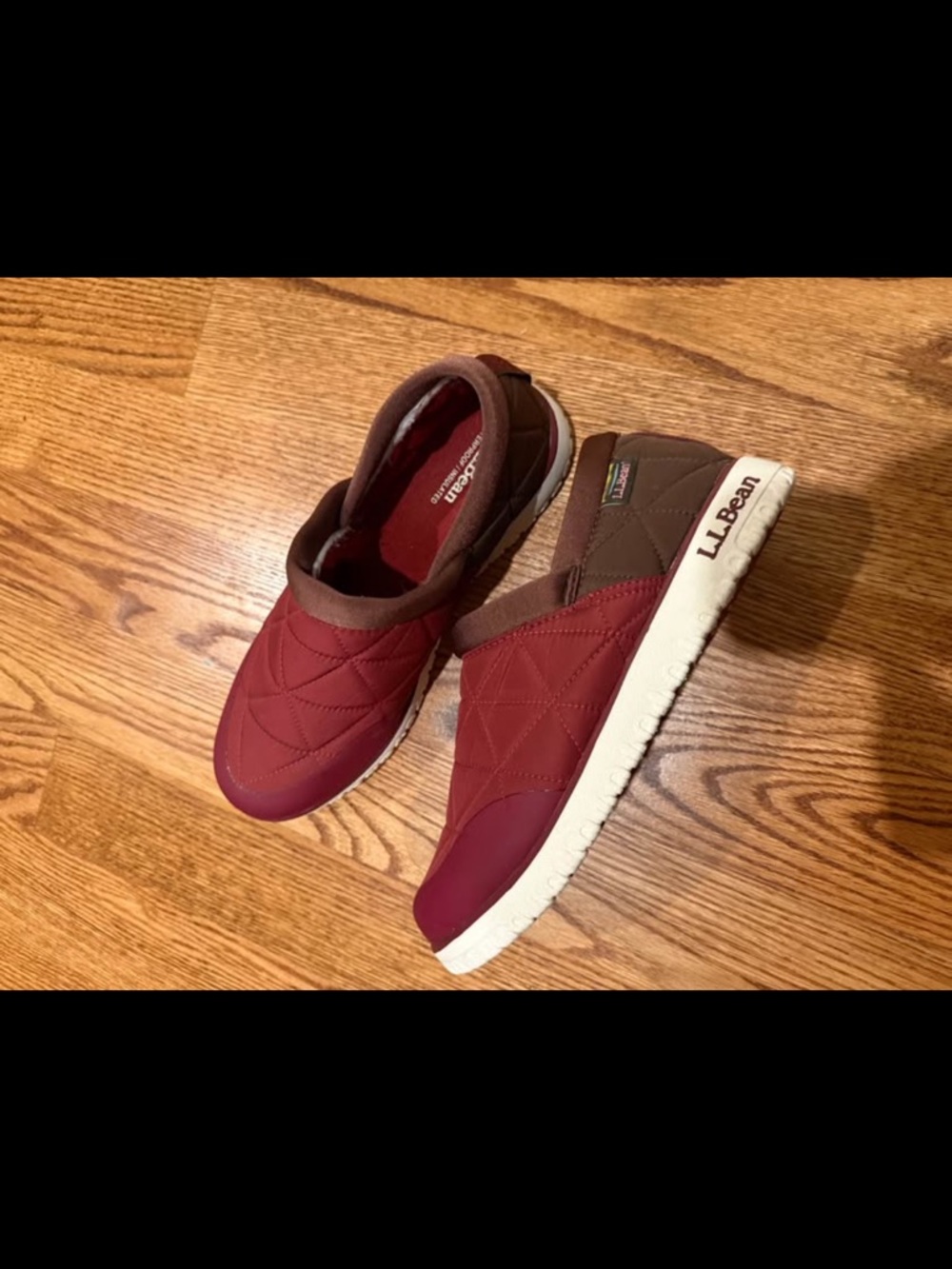 L.L.Bean Ultralight PrimaLoft Waterproof "Mountain Red/Dark Earth—men’s 9.5
